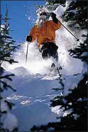 skiing