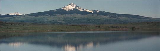 Gurley Reservoir and Lone Cone mtn